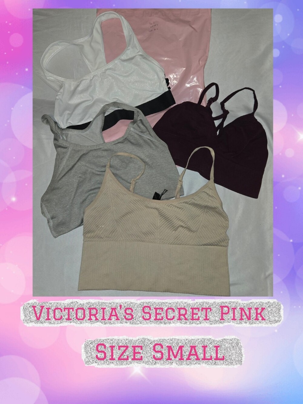 Victoria's Secret Pink Sports Bra Lot Sz  S